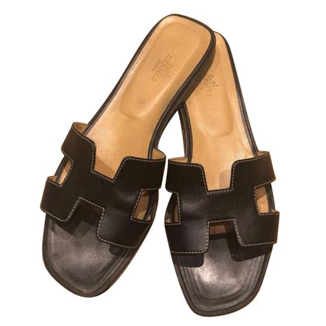 hermes girl sandals|hermes sandals women black.